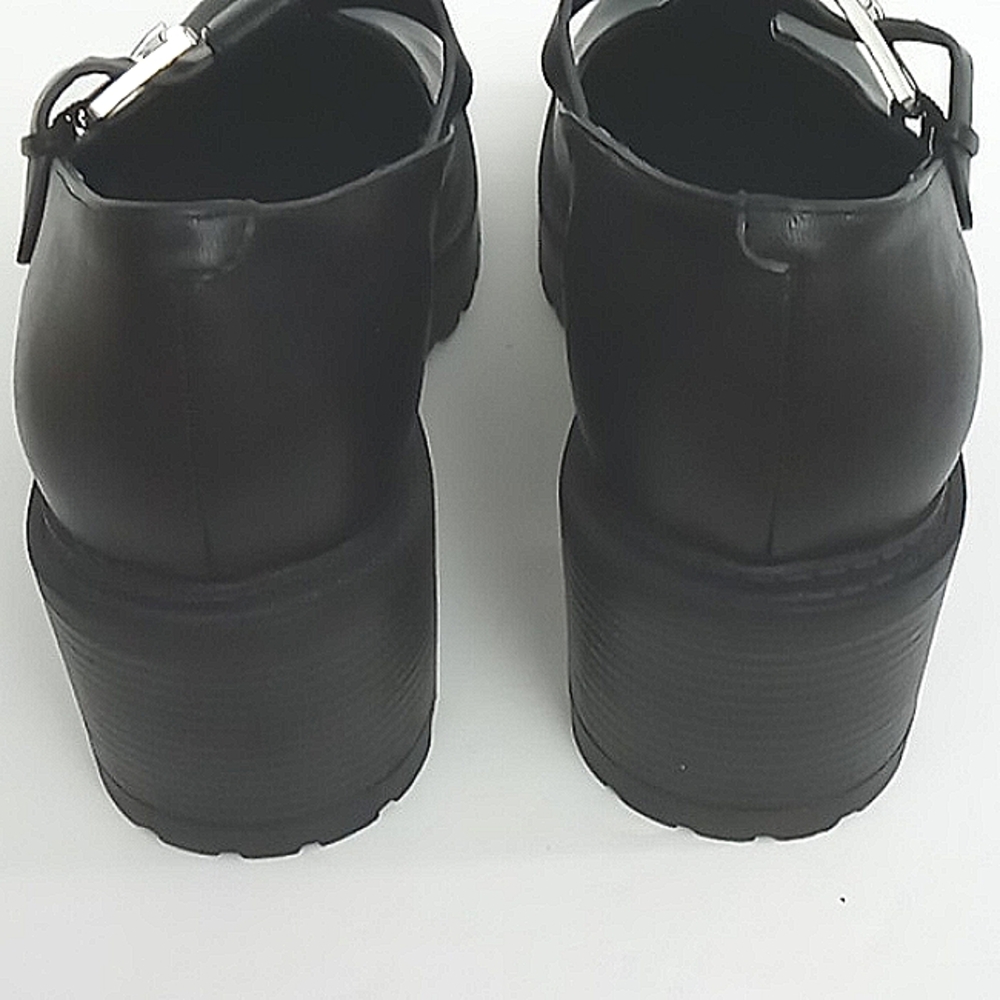 G by Guess Shoes Women's Size 10 Mary Jane Chunky Heel Buckle Strap Black Y2K - Picture 9 of 10
